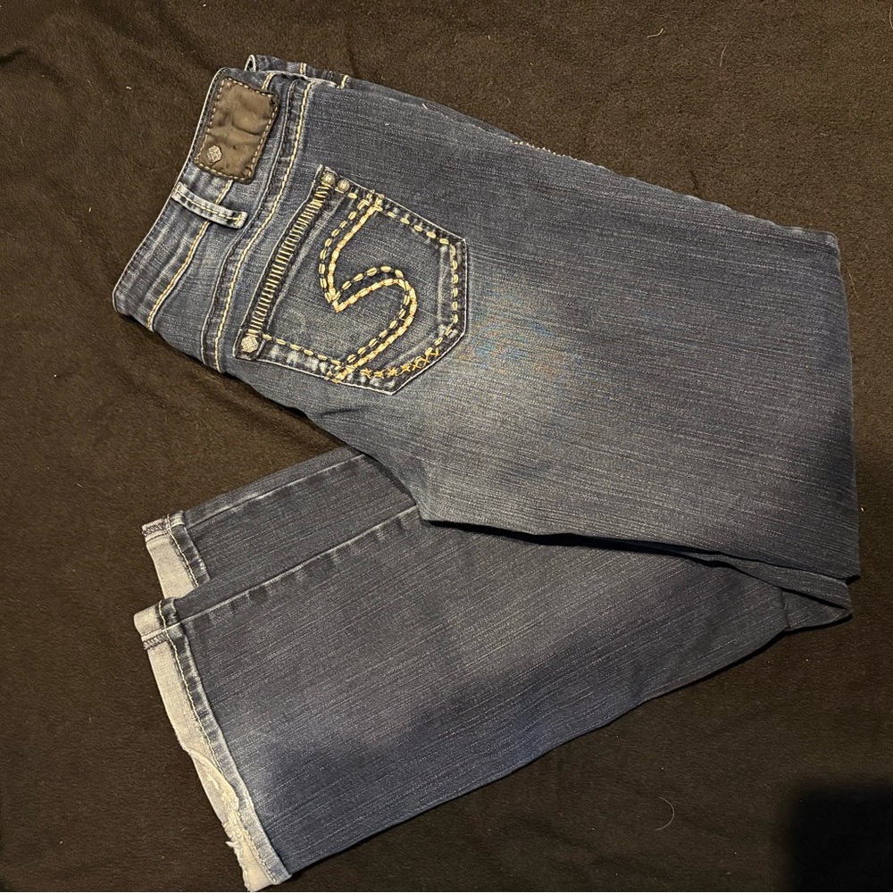 Silver bootcut jeans